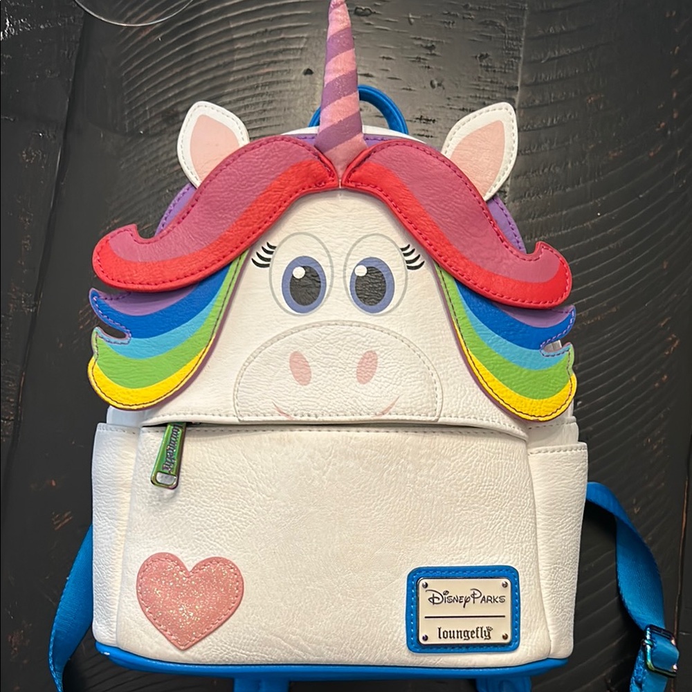 Disney parks Loungefly Rainbow Unicorn Backpack
